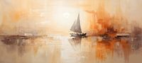 Segelschiff abstrakt Segelboote