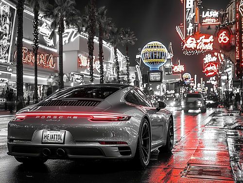 Porsche in Las Vegas _ Monochrome