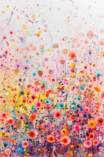 Blumen 1640 | Blumenfeld Impressionismus