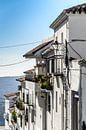 Facades white houses in Mijas Andalucia Spain by Dieter Walther thumbnail