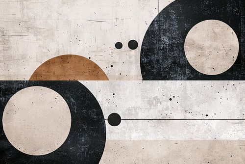 Abstracte harmonie van cirkels en lijnen