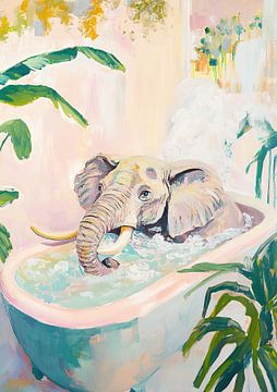 Fat friends in the paddling pool by Niklas Maximilian