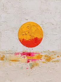 Golden Solstice | Minimalistisch-abstrakt mit Struktur von Danny van Eldik