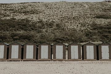 Strandhuisje aan zee van Sanne van Pinxten