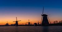 Kinderdijk tijdens gouden uur#0026