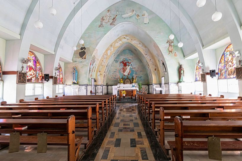 Old church near hospital Willemstad Curacao by Marly De Kok