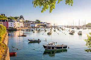Idyllischer Hafen von Sauzon, Belle-Ile-en-Mer, Bretagne