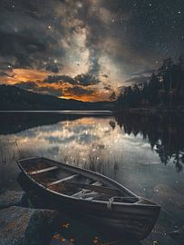 Milchhimmel auf dem See von haroulita