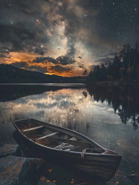 Milky sky in the lake by haroulita