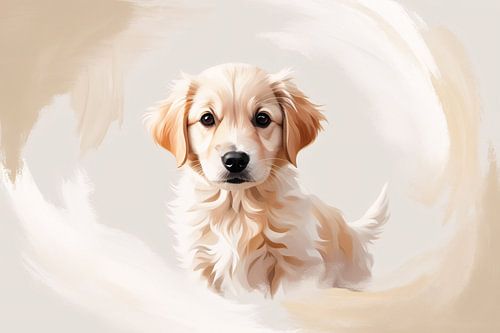 Schattige jonge hond portret