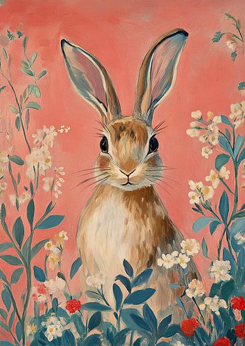 A rabbit in its paradise