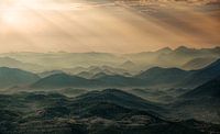 Zonsondergang in Montenegro van Gerard Burgstede thumbnail