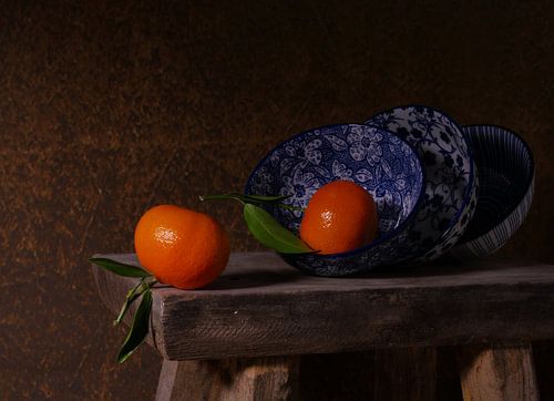 Still life with tangerines