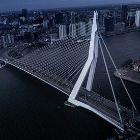 Erasmusbrug Rotterdam vanuit de lucht van UniQaps