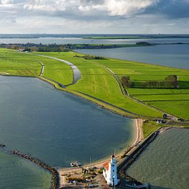 The Horse of Marken with the contours of the never completed Goudriaan Canal. by Marco van Middelkoop