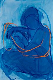 Blaues Werk der Inneren Ruhe von Poster Art Shop