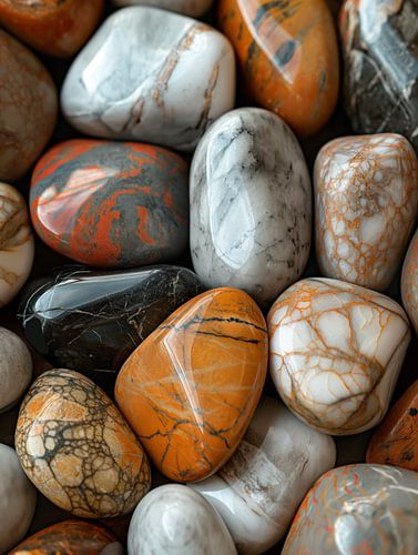 Pebble stones - ovale rivierstenen 4