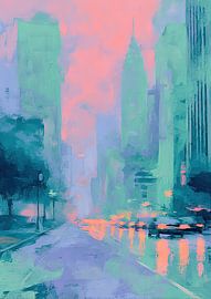 Silence in turquoise and rosé by Niklas Maximilian