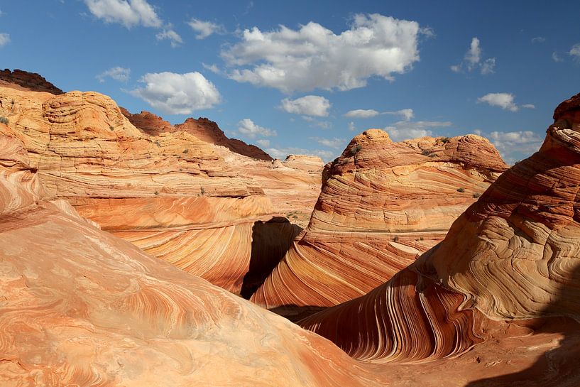 Rock formations in the North Coyote Buttes, part of Vermilion Cliffs National Monument. This area is by Frank Fichtmüller