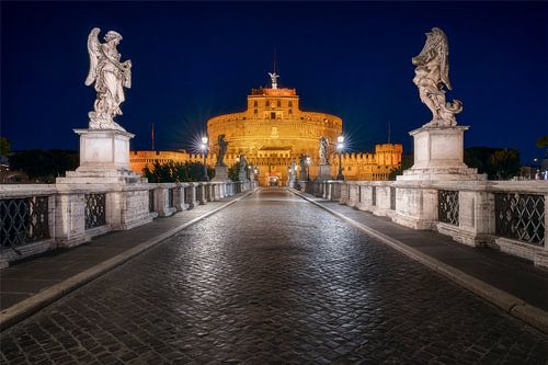 The angelic castle during the blue hour by Roy Poots