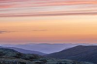 Colourful sunrise in the mountains