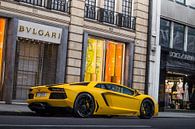 Knalgele Lamborghini aan Sloane Street von Joost Prins Photograhy Miniaturansicht
