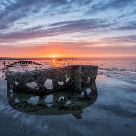 Sonnenuntergang Oostmahorn von Michel Jansen