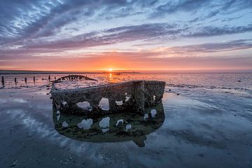 Sonnenuntergang Oostmahorn von Michel Jansen