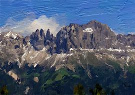 Rose Garden South Tyrol by pvdigiart