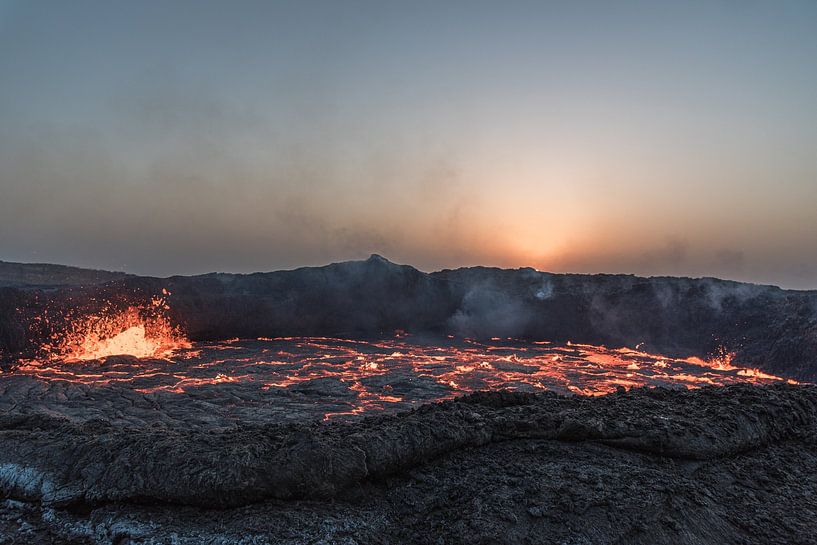 Zonsopkomst bij een actieve vulkaan | Ethiopië van Photolovers reisfotografie