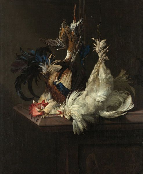 Willem van Aelst. Stilleven met gevogelte van 1000 Schilderijen