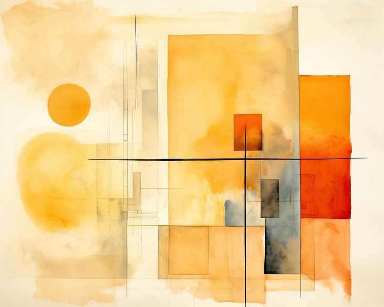 Moderne abstrakte Kunst 51913 von Abstraktes Gemälde