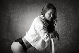 Seduction in Lingerie - Elegance in a Chair by Retinas images