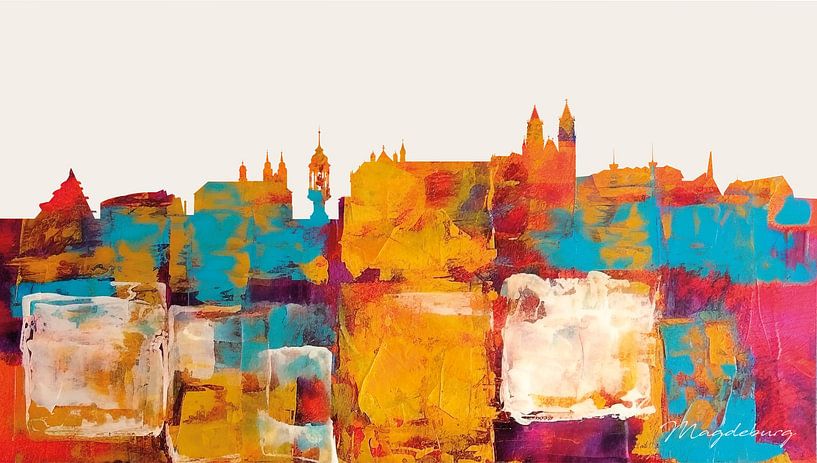 Magdeburg auf einen Blick von Harry Hadders Design
