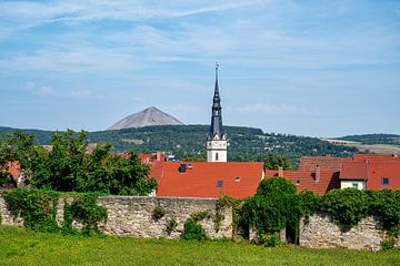 De stadsmuur in Sangerhausen van Andreas Völkel