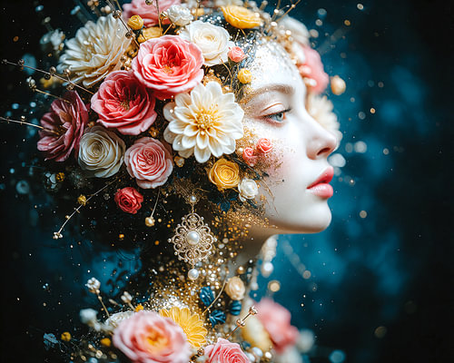 Night-time Floral Display