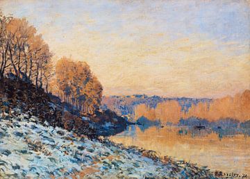 Alfred Sisley,Port Marly White Frost