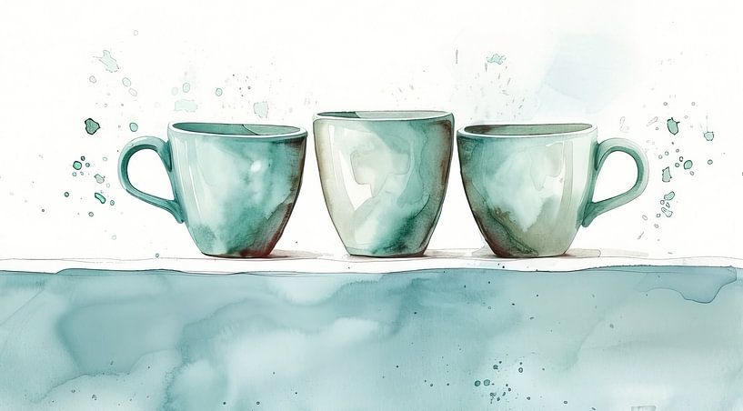 Three cups by Zen and More
