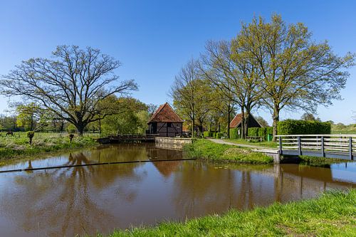 Watermolen in Twente, Overijssel, Nederland