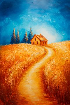 Country house landscape by Poster Art Shop