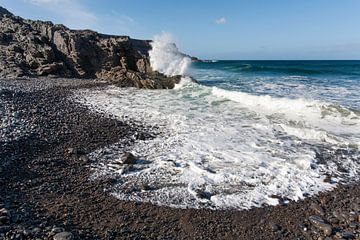 Strandje bij Puertito de los Molinos op Fuerteventura van Peter de Kievith Fotografie