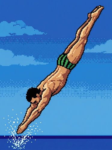 Pixel Diver : Nage