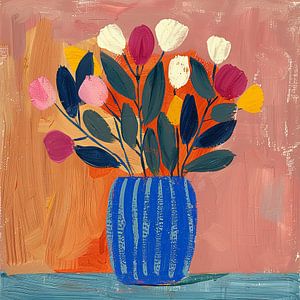 Vase Matisse inspired Stillleben