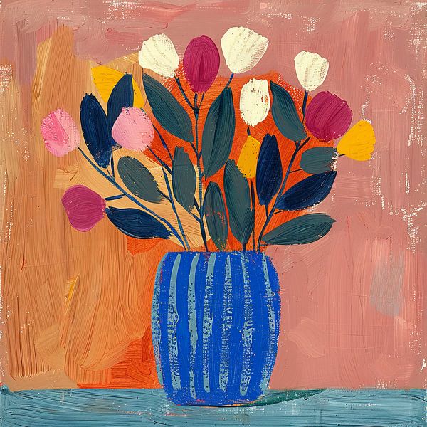Vase Matisse inspired still life by Niklas Maximilian