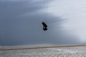 Kitesurfen op de maasvlakte van Bopper Balten