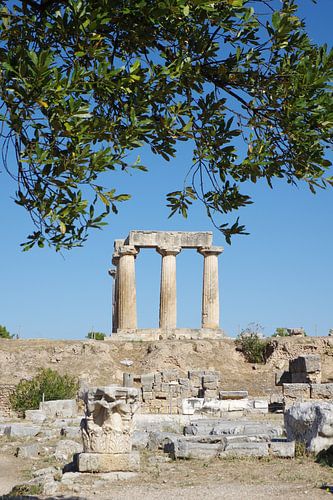 The temple of Apollo in Corinth