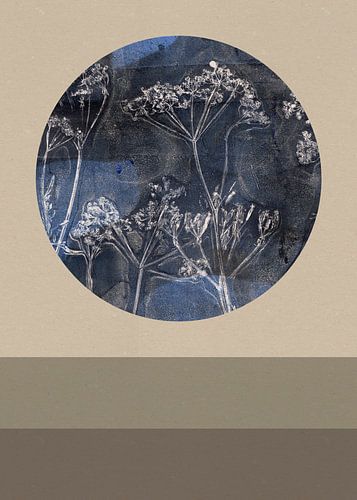 Zen wabi-sabi botanische kunst in Japandi stijl X