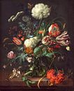 Jan Davidsz de Heem. Vaas met bloemen  van 1000 Schilderijen thumbnail