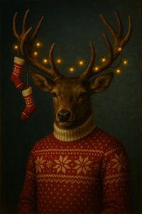 Der Weihnachtshirsch mit Stil