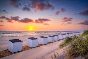 Strandhäuschen auf Texel.